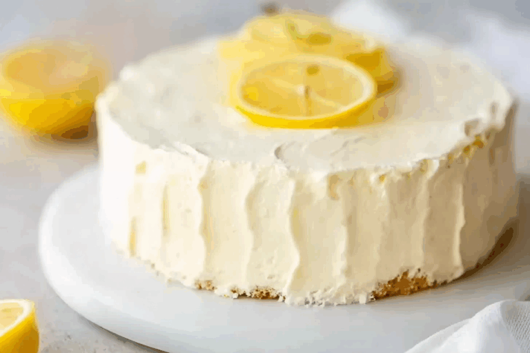 Creamy Lemon Cheesecake Cake with Cream Cheese Frosting