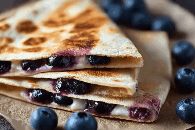 Blueberry Breakfast Quesadilla