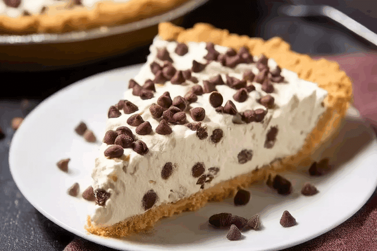 Irresistible Chocolate Chip Cannoli Pie