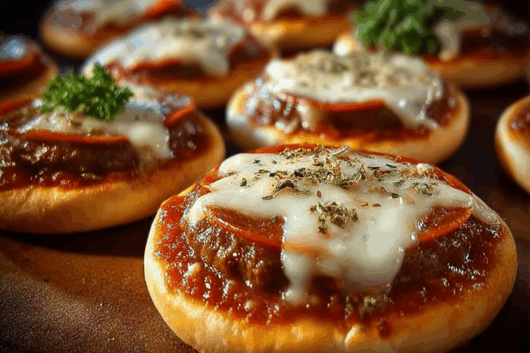 Old School Pizza Burgers