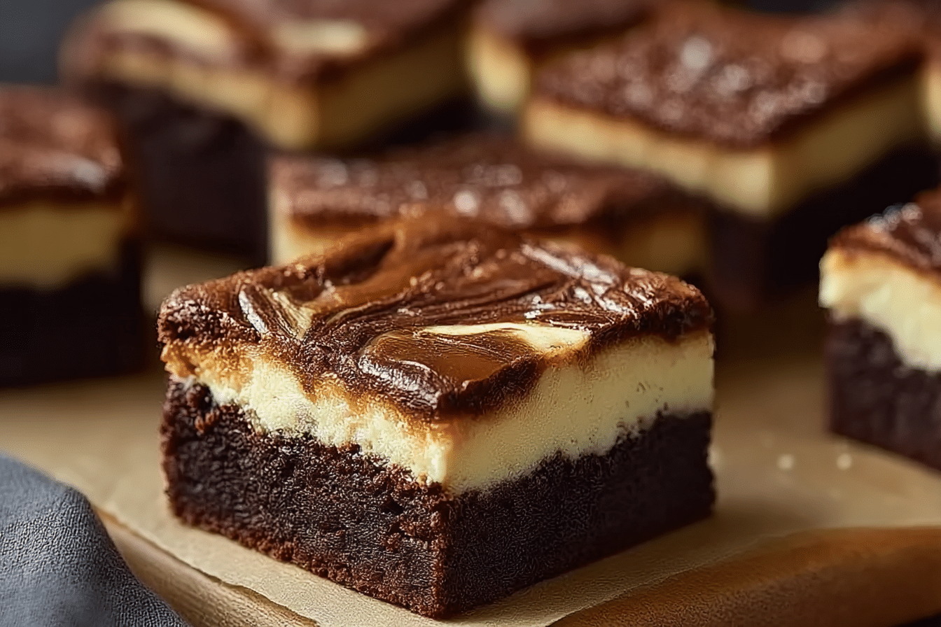 Milky Way Caramel Cheesecake Brownies