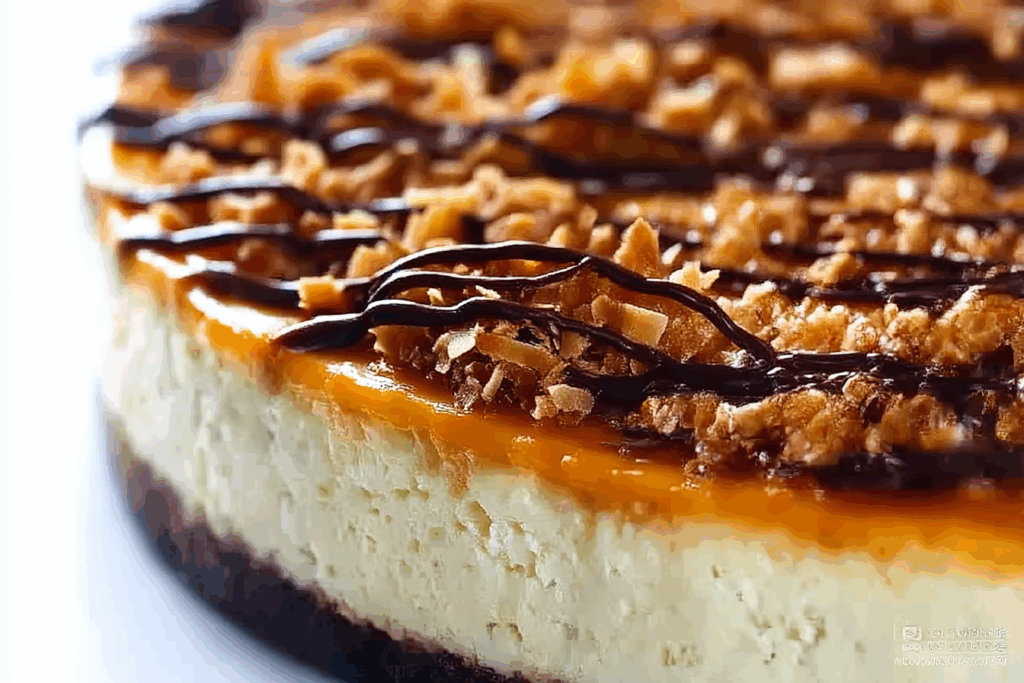 Samoa Cheesecake