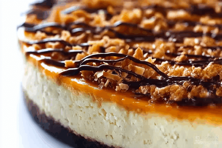 Samoa Cheesecake
