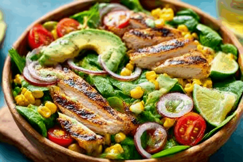 Cilantro Lime Grilled Chicken Salad