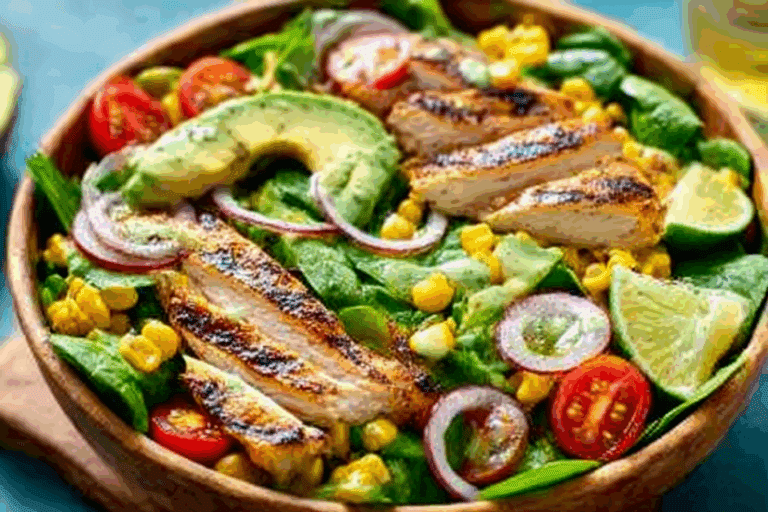 Cilantro Lime Grilled Chicken Salad