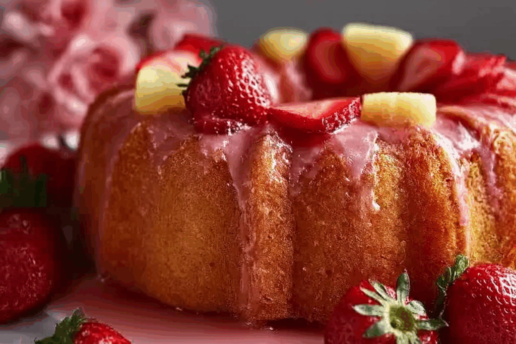 Strawberry Pineapple Pound Cake