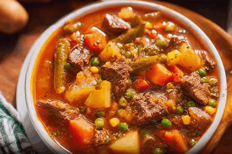 Homestyle Beef and Veggie Soup