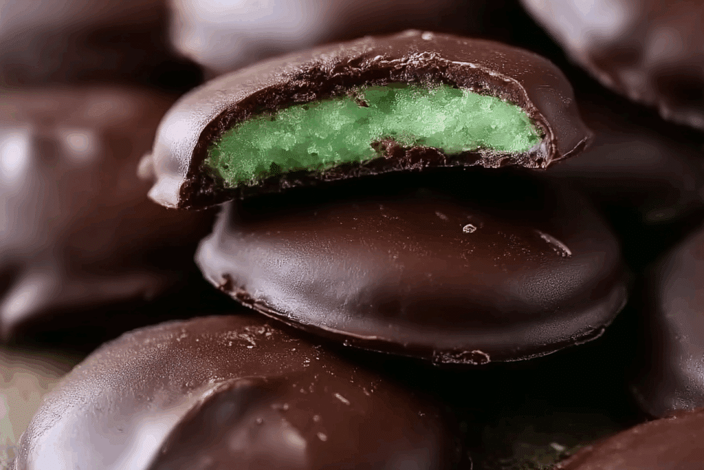 Homemade Chocolate Covered Mint Patties