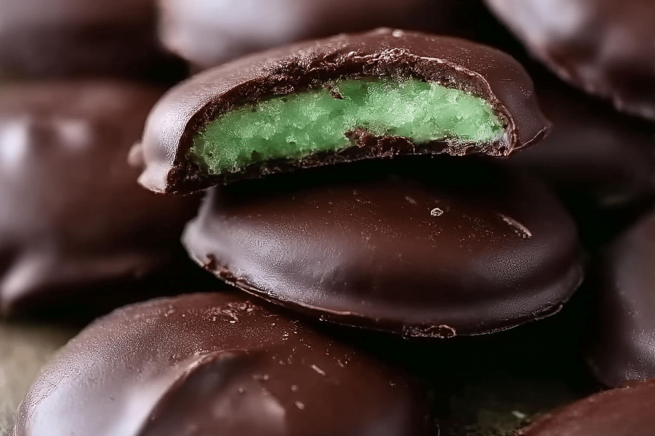 Homemade Chocolate Covered Mint Patties