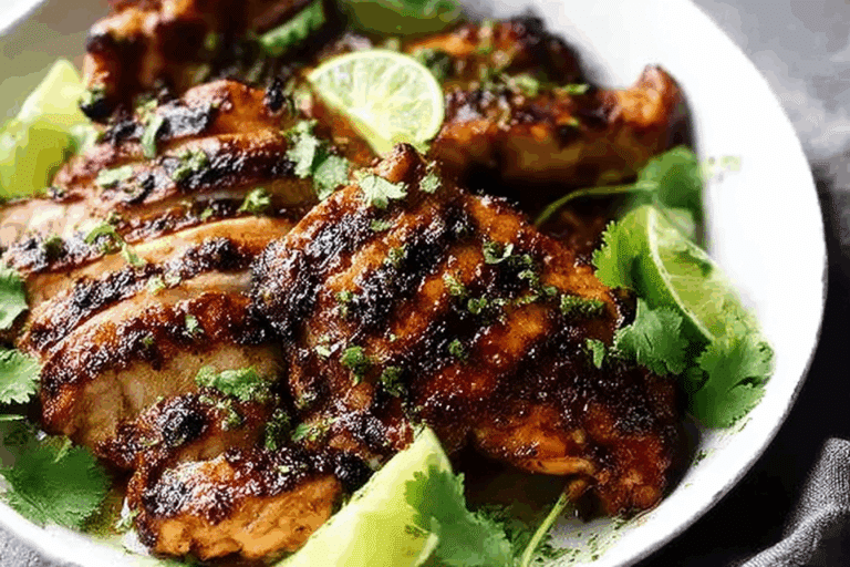 Cilantro Lime Chicken Crispy with Honey
