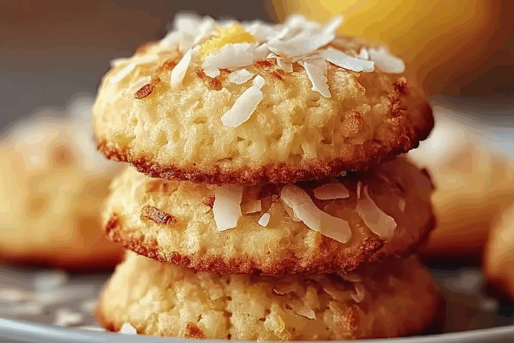 Lemon Coconut Cheesecake Cookies