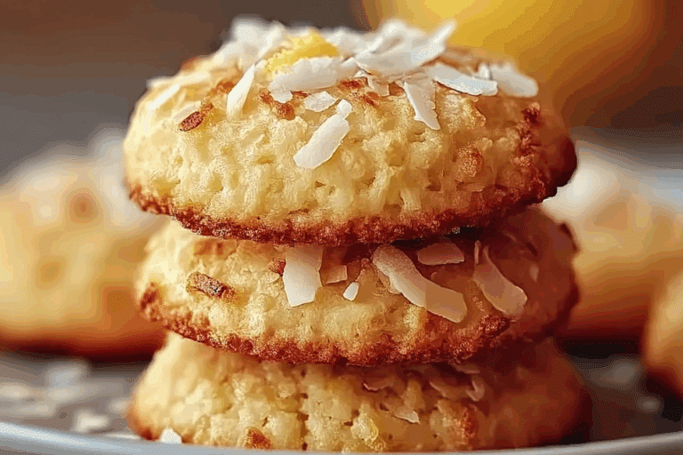 Lemon Coconut Cheesecake Cookies