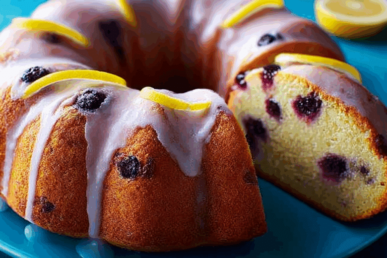 Lemon Blueberry Pound Cake