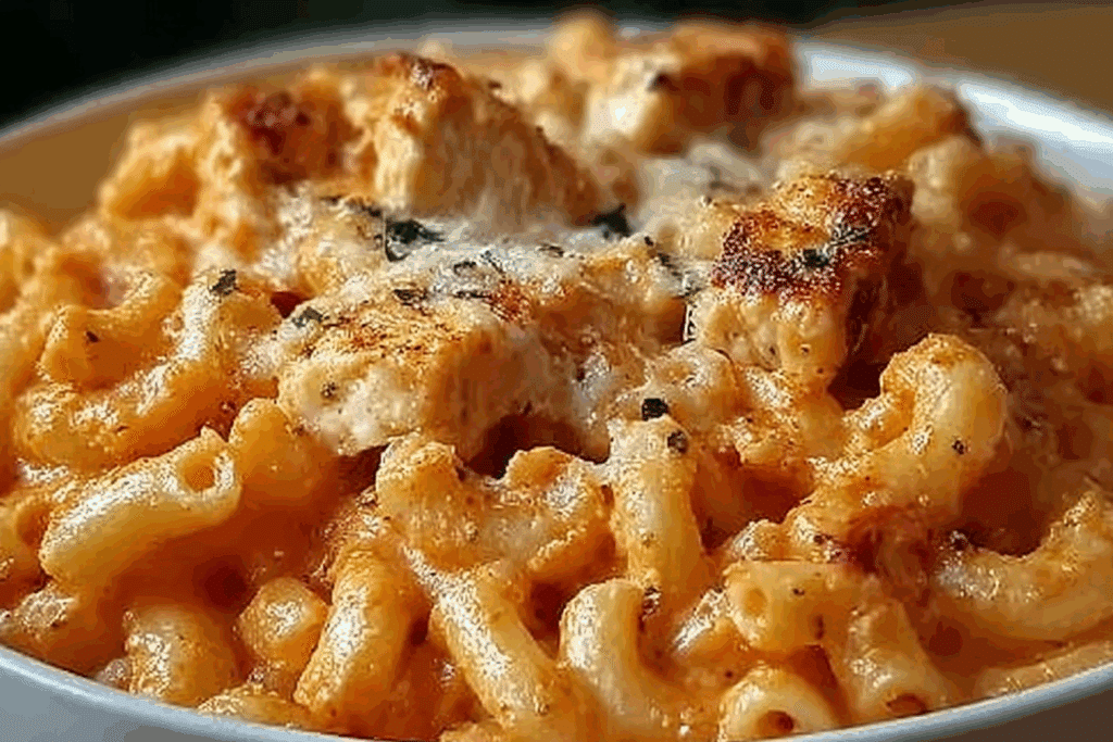 One-Pot Chicken Parmesan Mac & Cheese