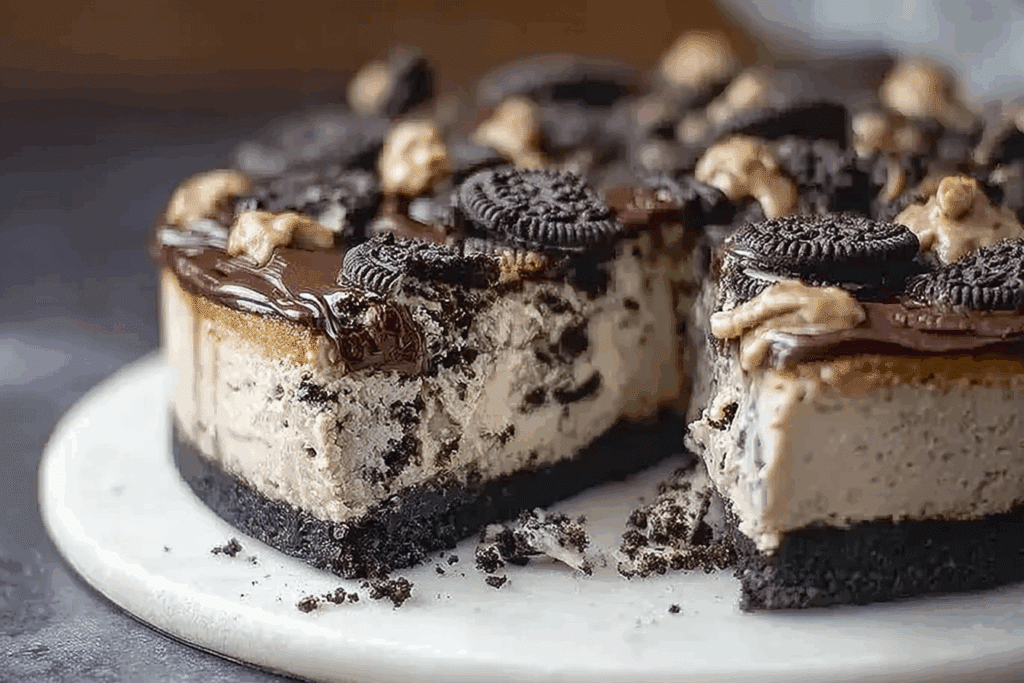 Oreo Peanut Butter Cheesecake