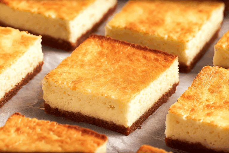 Fluffy Baked Cheesecake Bars