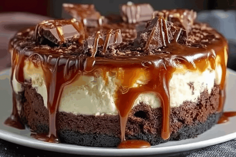 Caramel Brownie Cheesecake