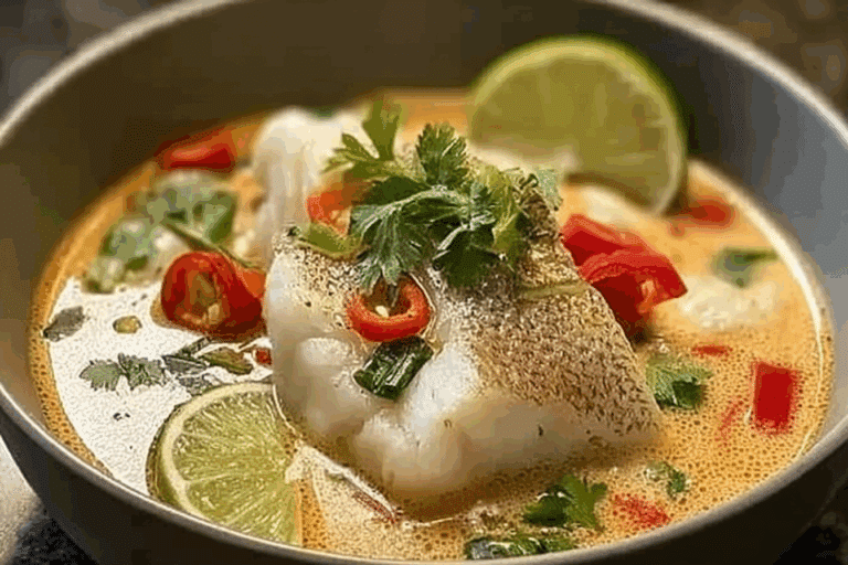 Coconut Lime Fish Soup