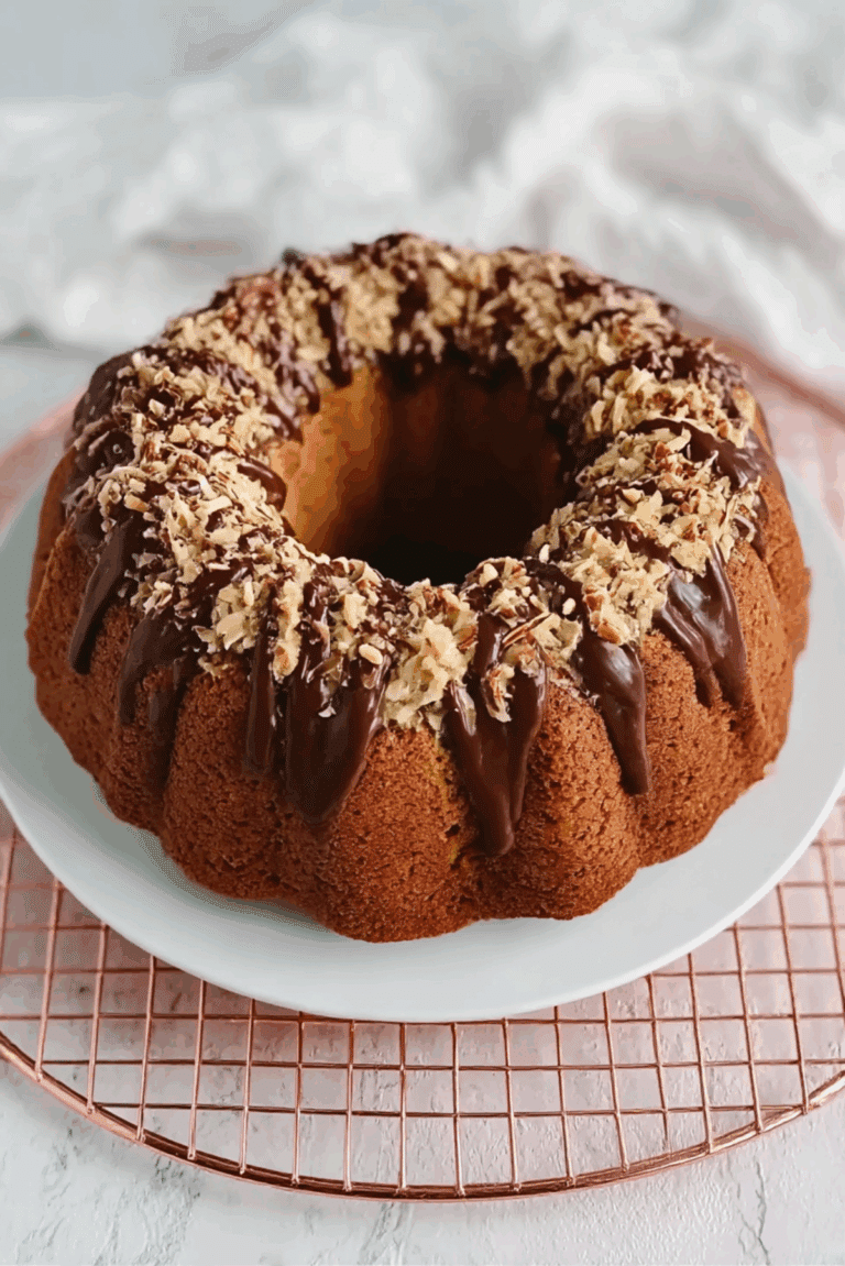 German Chocolate Pound Cake