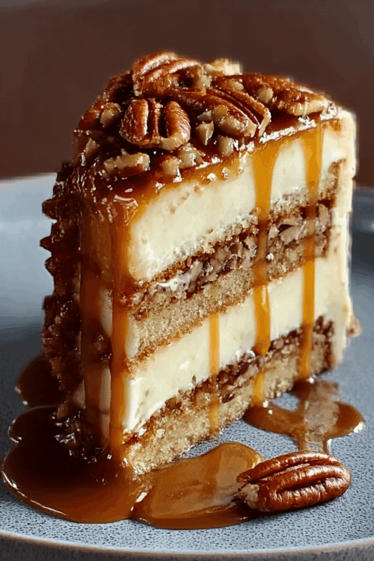 Crème Brûlée Caramel Pecan Cake
