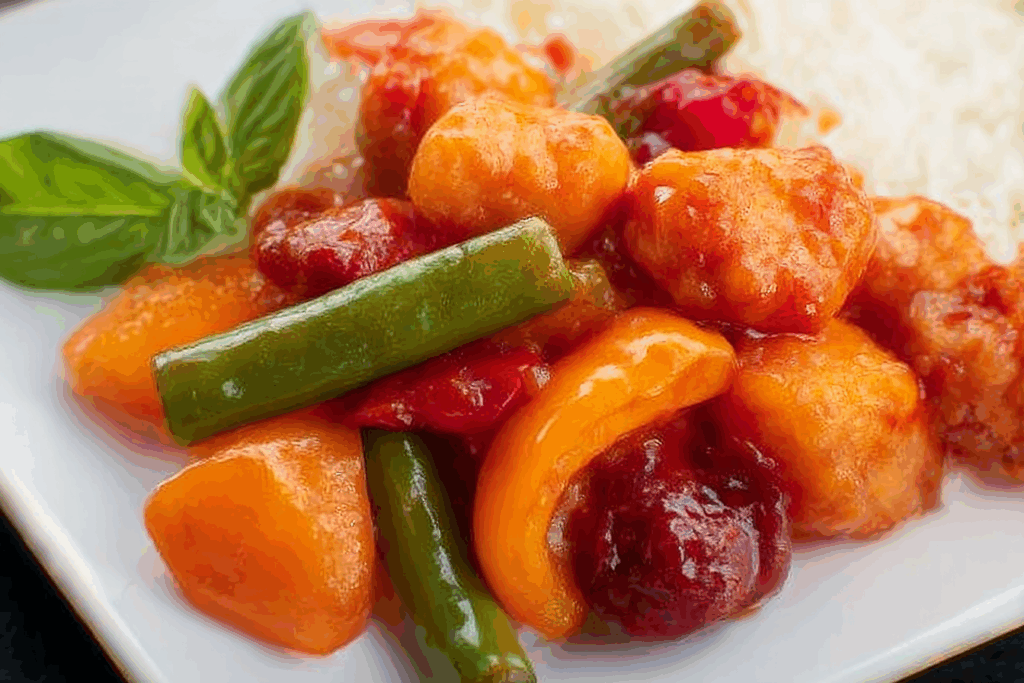 Sweet and Sour Chicken and Bell Peppers