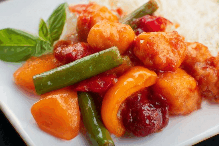 Sweet and Sour Chicken and Bell Peppers