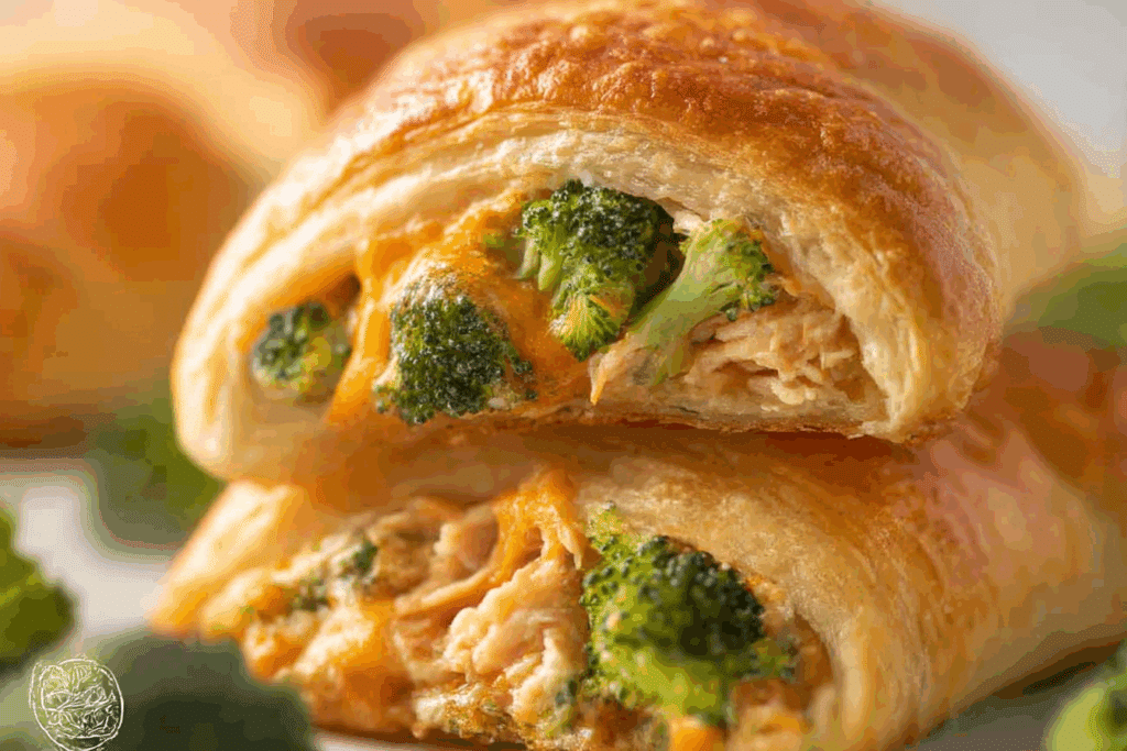 Cheesy Chicken & Broccoli Crescent Bake