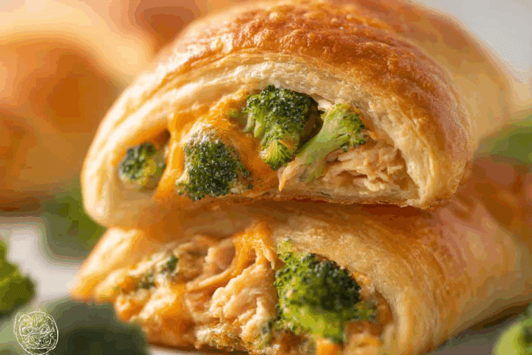 Cheesy Chicken & Broccoli Crescent Bake