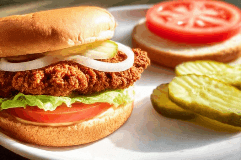 Air Fryer Spicy Chicken Sandwiches