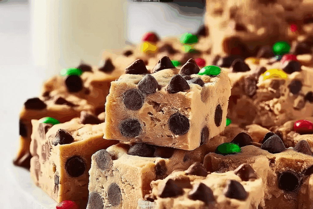 Monster Cookie Dough Fudge