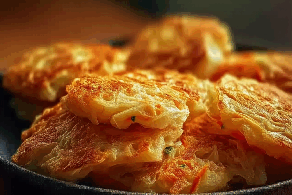 Crispy and Golden Cabbage Eggs