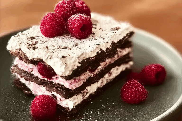Chocolate-Raspberry Icebox Cake