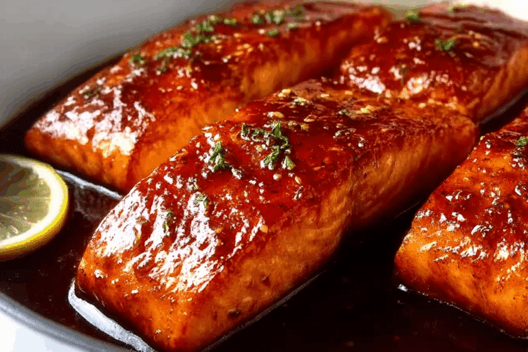 Honey Garlic Glazed Salmon