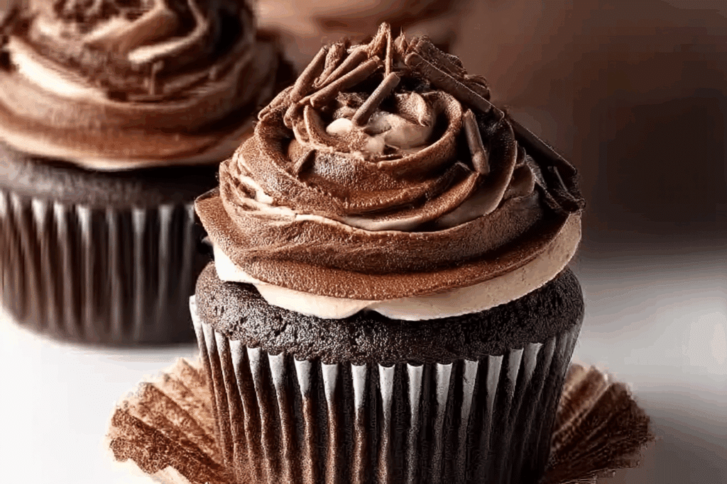 Chocolate Coffee Cream Cupcakes