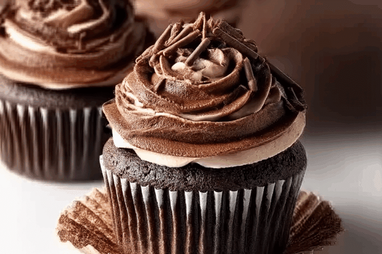 Chocolate Coffee Cream Cupcakes