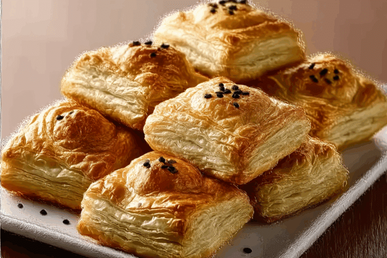 Mutton Kheema Puffs with Homemade Puff Pastry Dough