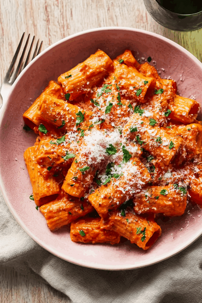 Creamy Tomato Rigatoni