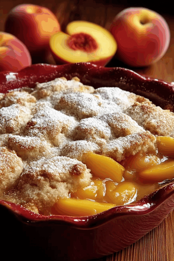 Old Time Oven Peach Cobbler