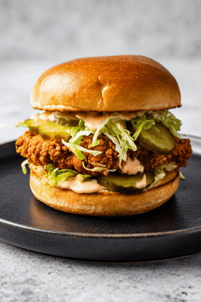 Air Fryer Spicy Chicken Sandwiches