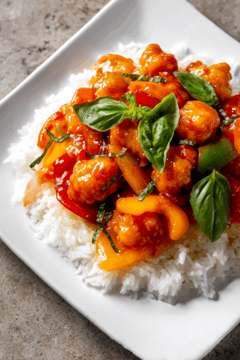 Sweet and Sour Chicken and Bell Peppers