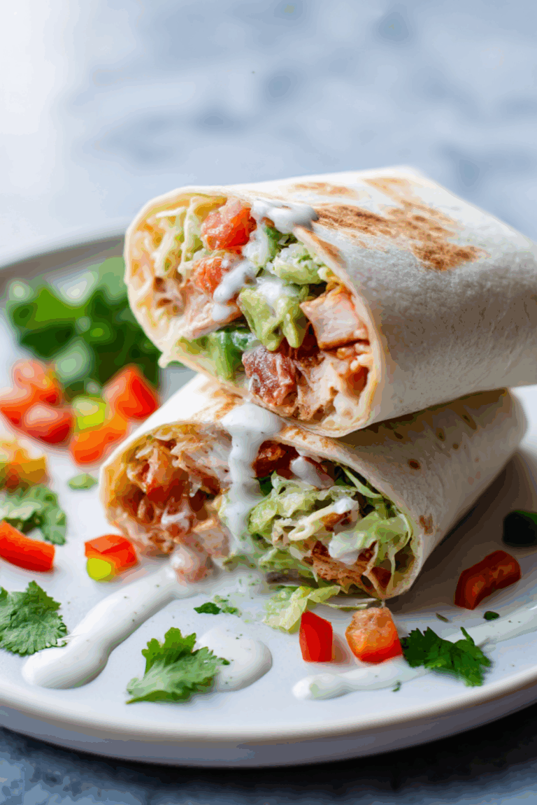 Chicken Avocado Ranch Burritos
