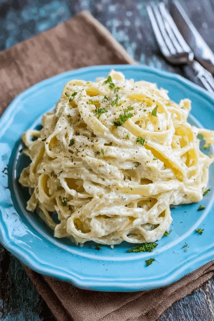 Homemade Fettuccine Alfredo