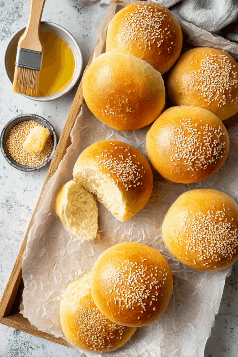 40-Minute Hamburger Buns