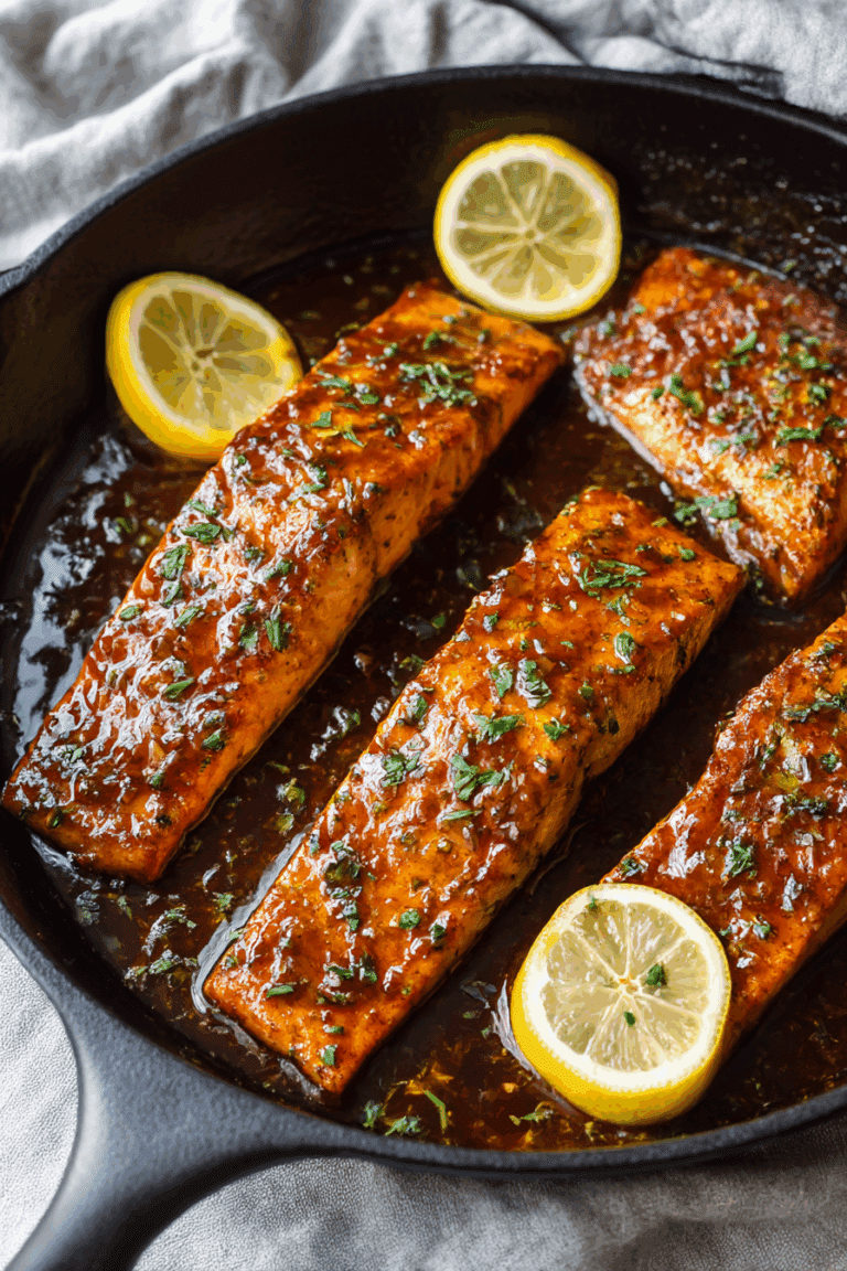 Honey Garlic Glazed Salmon