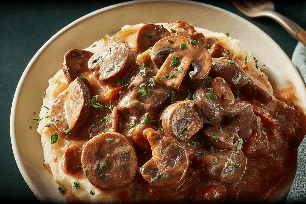 Mushroom Bourguignon