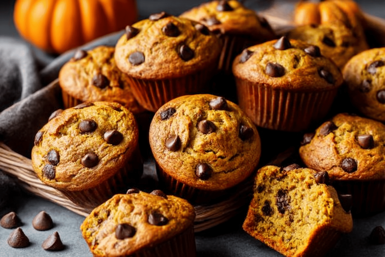 Pumpkin Chocolate Chip Muffins