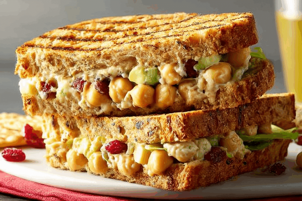Grilled Chickpea Salad Sandwich
