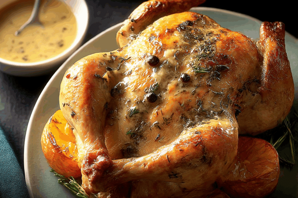 Mimosa Roasted Chicken