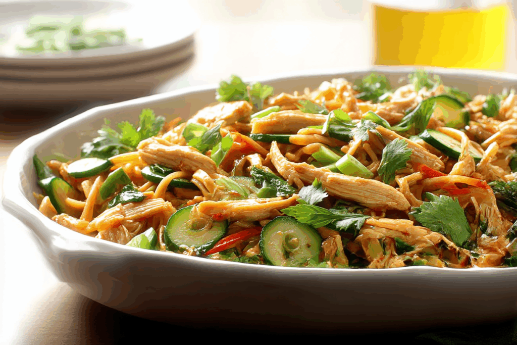 Thai Chicken Pasta Skillet