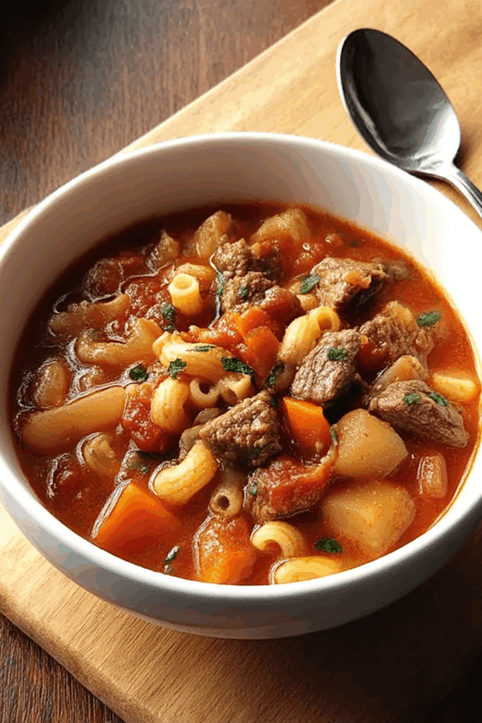 Beef Stew with Pasta